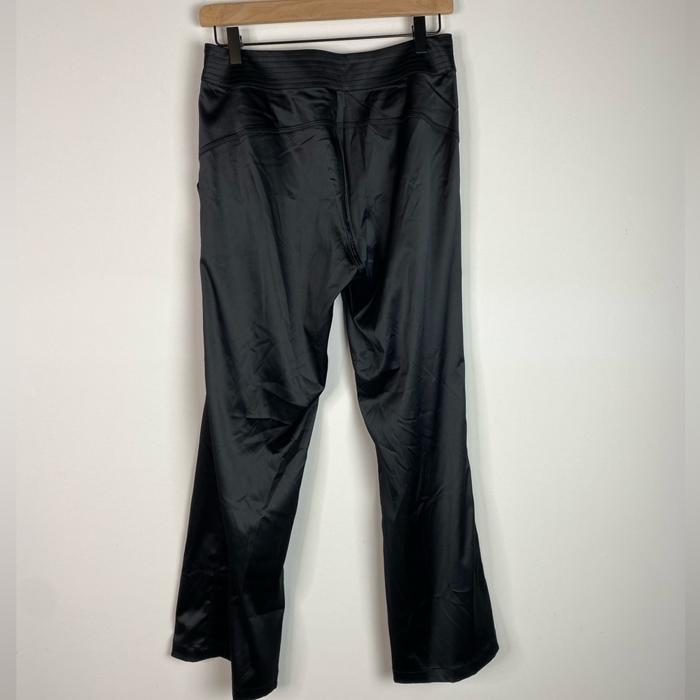 Gg Blue Satin Flare Wide Leg Pants 4 — image 2 of 7